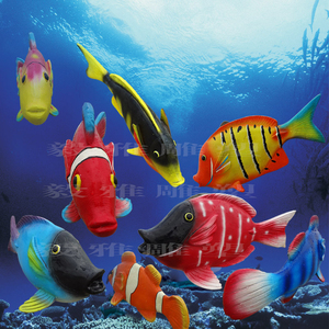 泡沫雕塑模型道具定制大型商业美陈卡通金鱼热带鱼海洋观赏鱼摆件