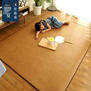 日式凉席地毯客厅榻榻米地垫夏天卧室垫子藤席拼接藤编席子打地铺