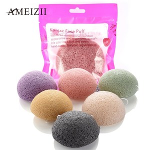 AMEIZII Washing-Sponge Exfoliator Konjac Puff Facial-Cleanse