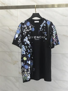 法国代购 Givenchy/纪梵希 21早春 花卉印花宽松男女同款短袖T恤