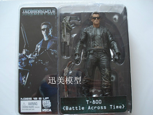 NECA 终结者2 T800施瓦辛格 墨镜皮衣冲锋枪可动人偶手办模型摆件