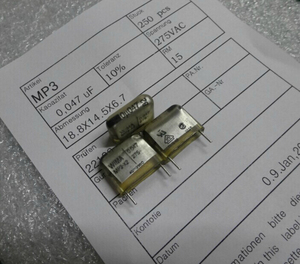 WIMA威马 MP3-X2 0.047uf 47nf 473 275VAC 铜脚耦合透明薄膜电容