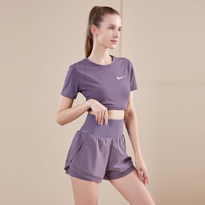 品牌促销NK瑜伽服套装女薄跑步运动短袖速干透气显瘦专业健身服夏