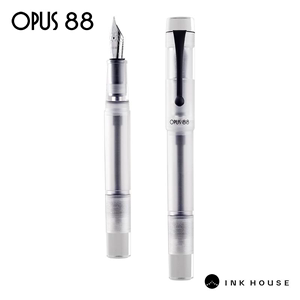 台湾原装OPUS 88钢笔DEMO 正统滴入式透明示范练字书写专用墨水笔