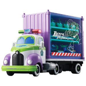 小汽车收纳盒TOMY多美卡玩具总动员巴斯光年运输车儿童玩具整理箱