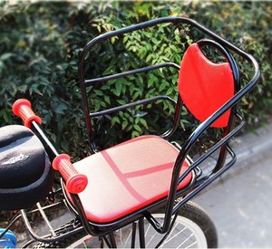 自行车电动车宝宝后座椅加大粗加高护栏儿童坐垫加厚后靠背支架