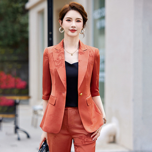 小西装外套女韩版时尚休闲高端职业装气质女神范总裁薄款西服套装