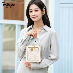 Disney迪士尼时尚女包小众轻奢高级感2024新款时尚百搭流行小方包