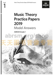 英皇考级乐理一级试题答案Music Theory Practice Papers 2019 Model Answers 2019 年1级乐理试题答案 英文原版