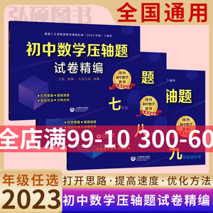 2024初中数学压轴题试题精编七年级八九中考\8\9解题方法技巧思维训练专项重难点易错突破举一反三尖子优等生培优提高试卷冲刺辅导