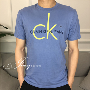 【橘子美代】Calvin Klein/CK男士商务休闲运动圆领T恤上衣短袖