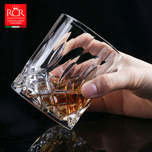 意大利进口RCR创意水晶玻璃杯威士忌杯家用水杯牛奶果汁杯洋酒杯