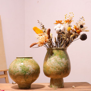 景德镇可水培陶瓷花瓶台面釉面花器时尚简约客厅居家插花摆件装饰