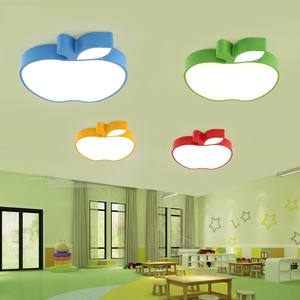 彩色苹果儿童房LED吸顶灯创意男孩女孩房间灯幼儿园早教游乐场灯
