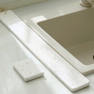 厨房水槽台面吸水垫洗手台槽边窄海绵垫防溅水卫生间木浆棉清洁擦