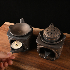 中式茶叶提香炉烤茶炉围炉焙茶器蜡烛加热烘茶醒茶恒温茶炉煮茶器
