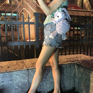 可爱日本达菲熊新朋友史黛拉芭蕾舞裙长耳朵兔子斜挎包女士背包