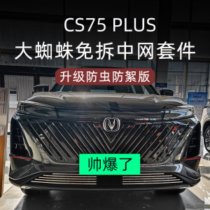 长安第二代三代cs75plus前脸中网外观改装配件专用防虫网装饰用品