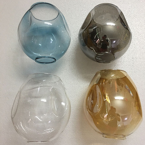 玻璃灯罩配件分子灯琥珀/烟灰/渐变蓝色/透明灯罩魔豆灯系列单个