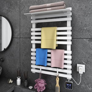 电热毛巾架浴室碳纤维烘干壁挂置物衣架卫生间收纳智能恒温毛巾架