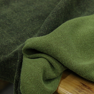 【秋香绿】重磅老料桑油丝粗布莨绸香云纱布料小众设计师服装面料