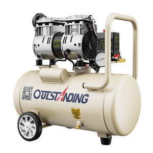 奥突斯小型静音无油空压机220V高压气泵木工喷漆空气压缩机打气泵