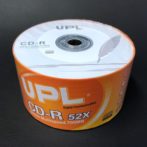 UPL优派乐光盘 羽毛 空白光盘 原料CD-R 刻录光盘 50片 700mb光碟