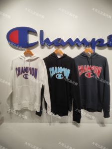 champion冠军国内正品代购日版胶印LOGO男女同款带帽卫衣