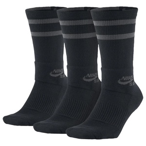 耐克Nike SB Crew Socks Dri-FIT排汗速干面料3双装长筒滑板袜