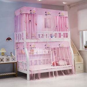 子母床上下床蚊帐家用上下铺梯形下铺1.21.5米双层高低儿童高架床