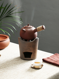 茶具炭炉蜡烛酒精灯保温风炉底座碳炉中式煮茶器核桃橄榄炭煮茶炉