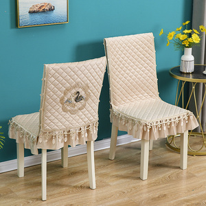 餐桌椅子套罩连体坐垫靠垫一体中式登子罩桌布餐椅套椅垫套装家用