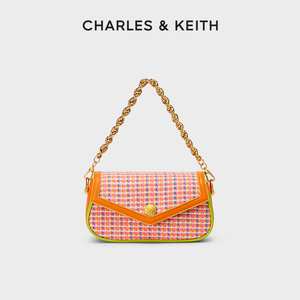 CHARLES&KEITH春夏女包CK2-80781789女士时尚链条手提包斜挎包