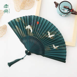 古风扇子儿童随身便携小巧折扇中国风古典舞蹈折叠扇汉服表演竹扇