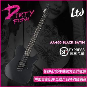 【脏鱼乐器】ESP/LTD AA600BLKS黑撒旦电吉他固定琴桥反琴头