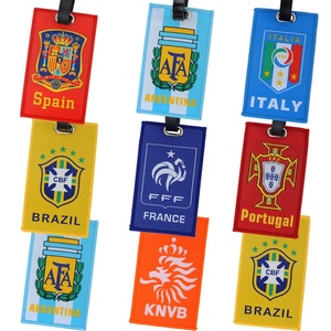 欧洲杯纪念品法国西班牙英格兰葡萄牙荷兰队足球羊城通行李牌卡套