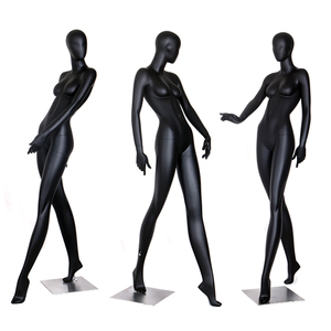 高端黑色女装模特展示架全身服装店陈列橱窗模特道具女假人体高档