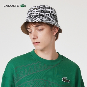 LACOSTE法国鳄鱼男女同款秋季时尚潮流logo印花渔夫帽子|RK1487