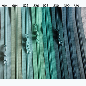 100色3号YKK尼龙单双向码装拉链绿色系列3薄荷绿翡翠绿包袋DIY抱