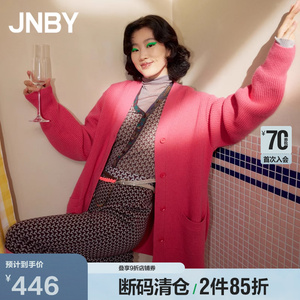 【折扣新品】JNBY/江南布衣毛针织开衫长袖宽松肌理感5L8393000
