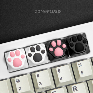 zomo猫爪cat pad键帽abs硅胶注塑机械键盘客制化mx轴粉白黑
