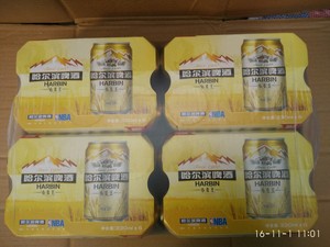 哈尔滨小麦王啤酒易拉罐听装330ml*24听/罐北京包邮