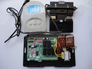 无轨 双电机电动门伸缩控制器 带导航控制箱 双电机控制系统