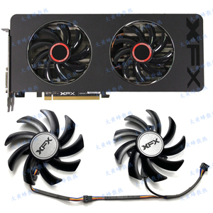 全新 XFX/讯景R9 390X/R9 390/R9 280X魔尊海外版显卡散热风扇