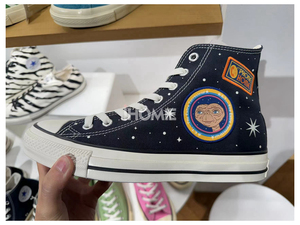 iHOMIE代购日本匡威CONVERSE R E.T. 外星人联名插画复古帆布鞋