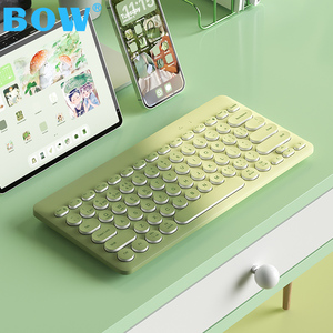 BOW 双模无线蓝牙键盘鼠标套装女生专用小静音笔记本外设办公效率