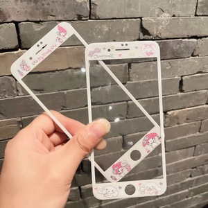 可爱软边5S手机膜适用苹果6S钢化膜iPhone7Plus防摔高清SE全屏8贴膜