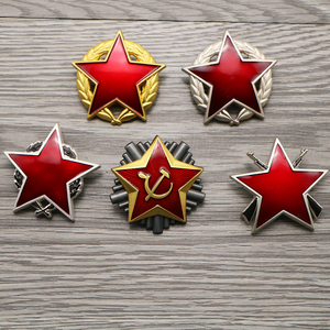 复刻南斯拉夫徽章苏联苏版一二三级游击队之星红星帽徽奖章勋章
