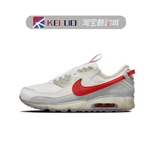 Nike Air Max 90 白红色可回收材料复古跑步鞋 DQ3987-100