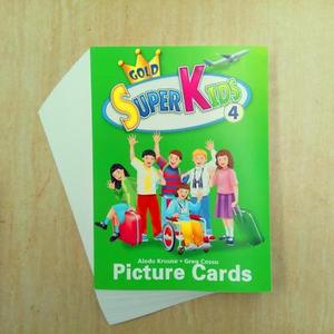 正版 新灵通少儿英语 4 SuperKids 教师大卡 第4级 教师教学卡片 A4大卡 Super Kids 系列 16开 A4大卡片 第四级 走向未来出版